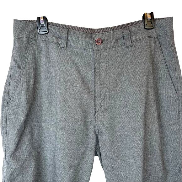 O'NEILL 9.5" Flat Front Chino Shorts 21" Outseam in Grey Men's 32" Waist - Picture 3 of 11